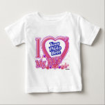I Love My BFF pink/purple Baby T-Shirt<br><div class="desc">I Love My BFF pink/purple I Love My Best Friend Forever</div>