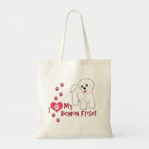 I Love My Bichon Frise! Tote Bag