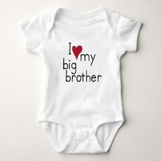 I Love my Big Brother Baby Bodysuit