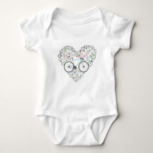 I Love My Bike Baby Bodysuit