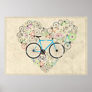 I Love My Bike Poster