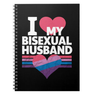 I Love My Bisexual Husband Bi Pride Bisexual Flag Notebook