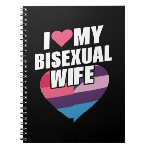 I Love My Bisexual Wife Bi Pride Bisexual Flag  Notebook