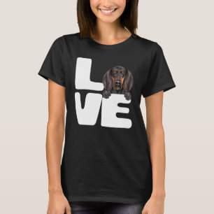 I Love My Black And Tan Coonhound Dog T-Shirt