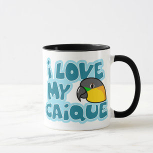 I Love My Black Headed Caique Mug
