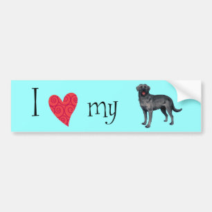 I Love my Black Lab Bumper Sticker