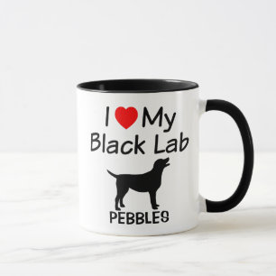 I Love My Black Lab Dog Mug