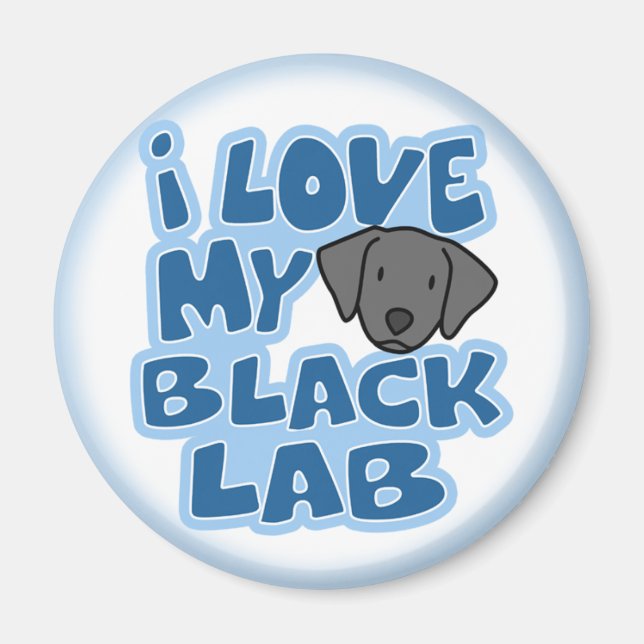 I Love My Black Lab Magnet (Front)