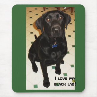 I love my black lab mouse pad