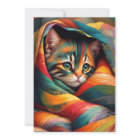 I Love my Blanket! Rainbow Tabby Cat