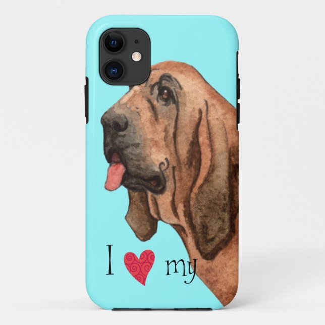 I Love my Bloodhound Case-Mate iPhone Case (Back)