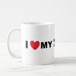 i love my blue merle mini aussie coffee mug