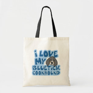 I Love My Bluetick Coonhound Bag