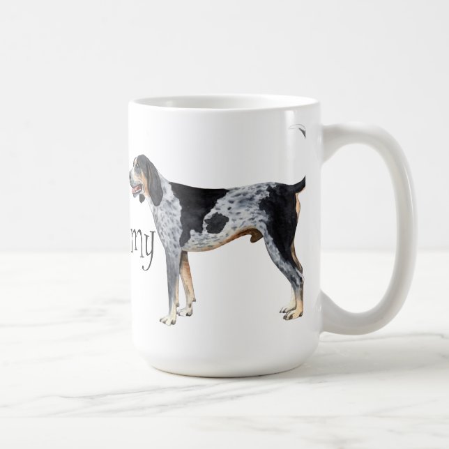 I Love my Bluetick Coonhound Coffee Mug (Right)