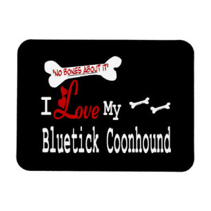 I Love My Bluetick Coonhound Magnet