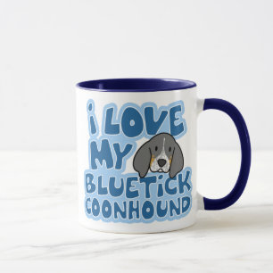 I Love My Bluetick Coonhound Mug