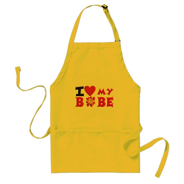 I love My Bobe Standard Apron (Front)