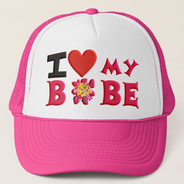 I love My Bobe Trucker Hat (Front)