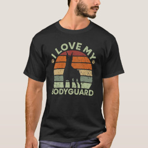 I Love My Bodyguard Doberman Pup Puppy Dobie T-Shirt
