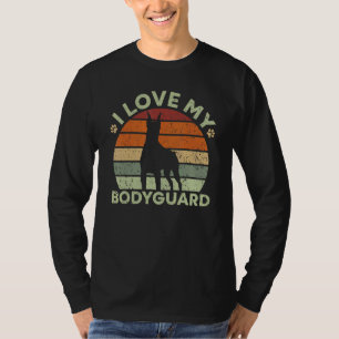 I Love My Bodyguard Doberman Pup Puppy Dobie T-Shirt