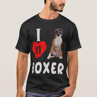 I Love my Boer Dog Pet Lover Mum Dad Apparel  T-Shirt