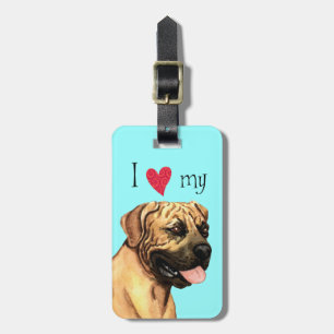 I Love my Boerboel Luggage Tag
