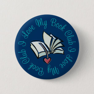 I Love My Bookclub 6 Cm Round Badge