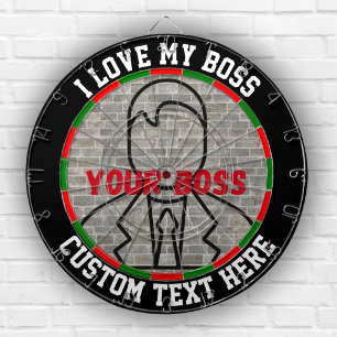 I love my boss dartboard fun game stress relief