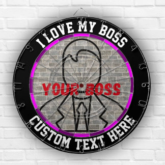 I love my boss dartboard fun game stress relief
