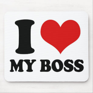 I LOVE MY BOSS - mousepad