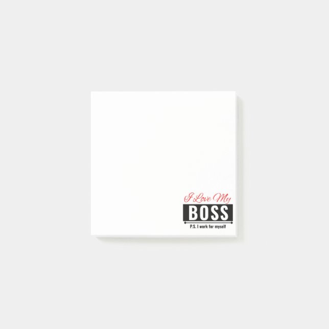 I Love My Boss Post-it Notes (Front)