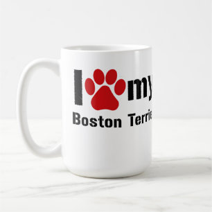 I Love My Boston Terrier Coffee Mug