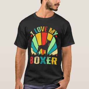 I Love My Boxer Dog Mum Dad T-Shirt