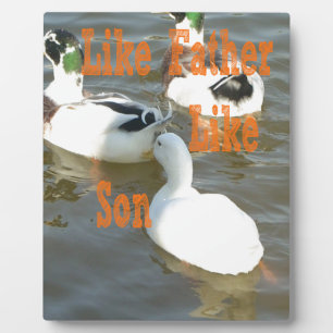 I love my Boy like father like son Plaque