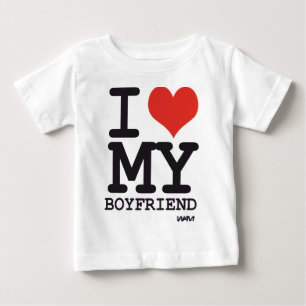 i love my boyfriend baby T-Shirt