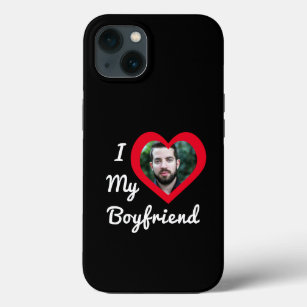 I Love My Boyfriend Bae Personalised Custom Photo iPhone 13 Case