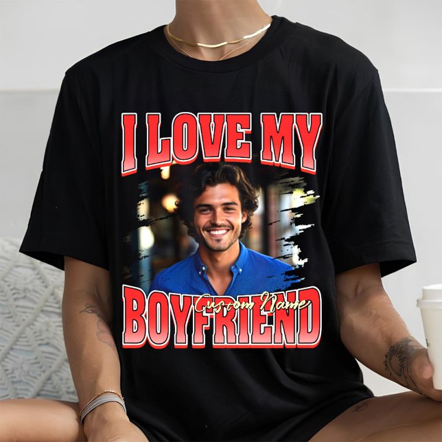 I Love My Boyfriend bootleg valentines day rap T-Shirt (Creator Uploaded)