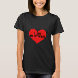 I Love My Boyfriend Boy Friend Red Heart Black T-Shirt<br><div class="desc">Designed with cute red heart pattern and custom text "i love my boyfriend" which you may customise as you wish! Simple and cute design perfect for those who love their boyfriend!</div>