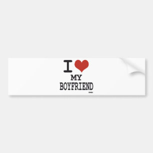 I love my boyfriend bumper sticker