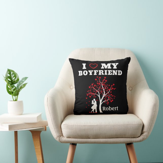 I Love my Boyfriend Cushion (Chair)