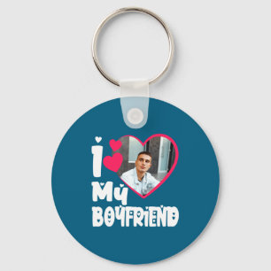 I Love My Boyfriend D Photo  Key Ring