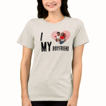 I Love My Boyfriend Heart Custom Photo Valentine