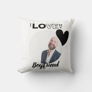 I Love My BOYFRIEND Husband DAD Grandpa Brother Cushion