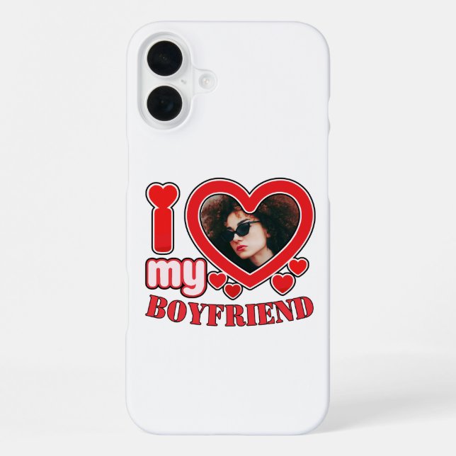 I Love My Boyfriend | I Heart My Boyfriend iPhone Case (Back)