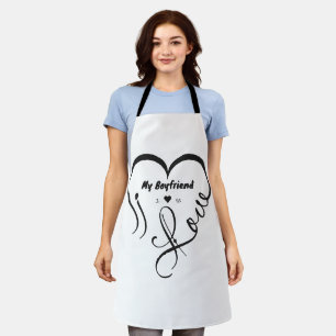 I Love My Boyfriend I ♥ Us Apron