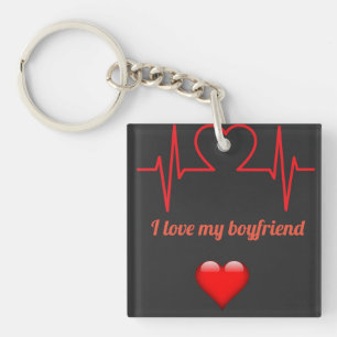 I love my boyfriend  key ring