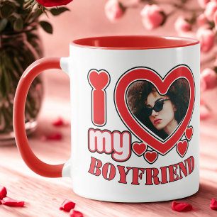 I Love My Boyfriend Personalised Mug