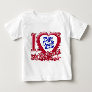 I Love My Boyfriend red heart - photo Baby T-Shirt