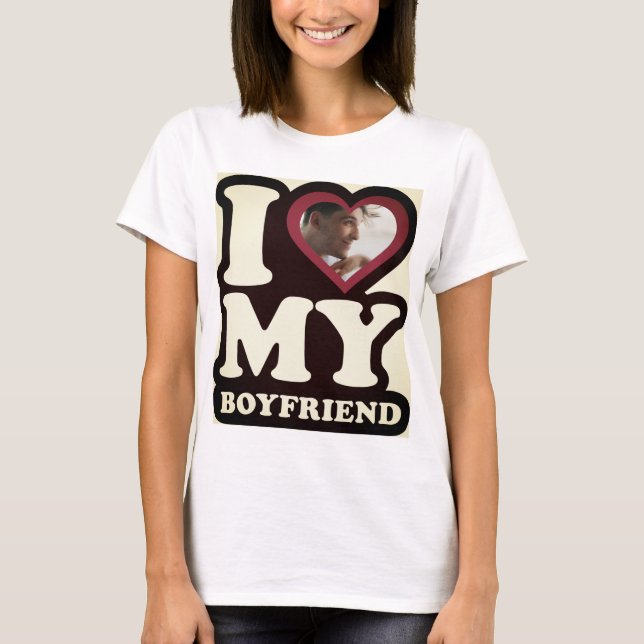 I Love My Boyfriend San Telmo  - Personalised T-Shirt (Front)