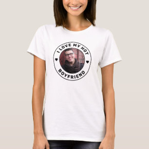 I Love My Boyfriend Simple Photo Women's T-Shirt
